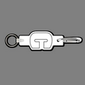 Key Clip W/ Key Ring & Capital Letter C Key Tag